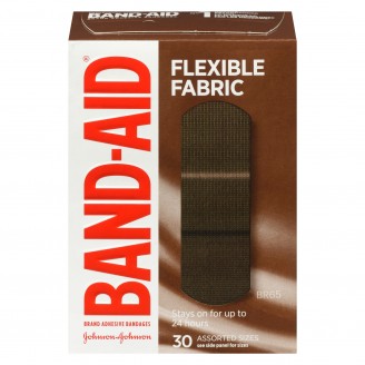 Band-Aid Adhesive Bandages Flexible Fabric, BR65 30 Assorted Sizes